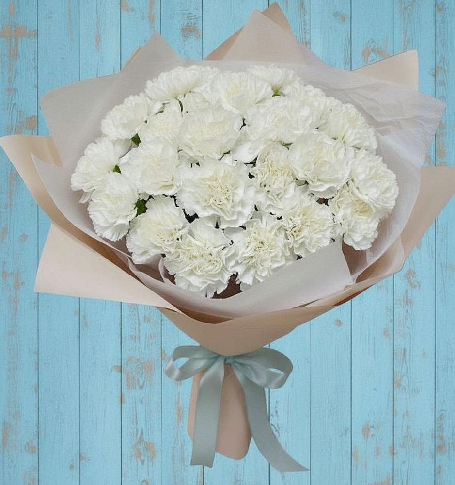 Букет цветов из: Гвоздики в Лесной Пушкинский район