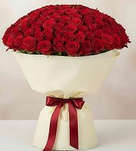 Букет 101 Красная роза Милано в Лесной Пушкинский район