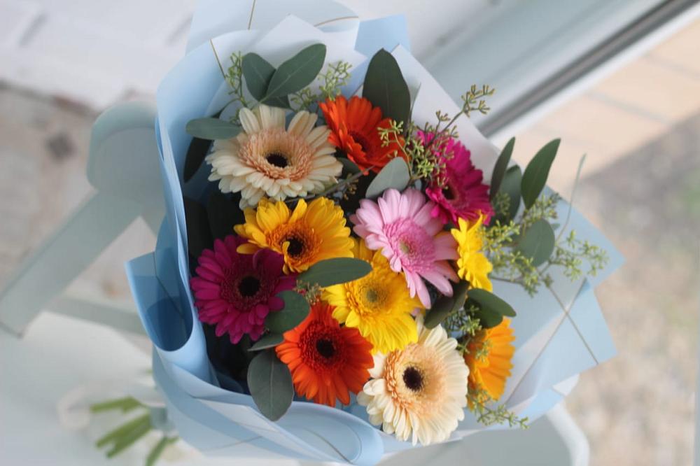 Букет цветов из: Герберы в Лесной Пушкинский район