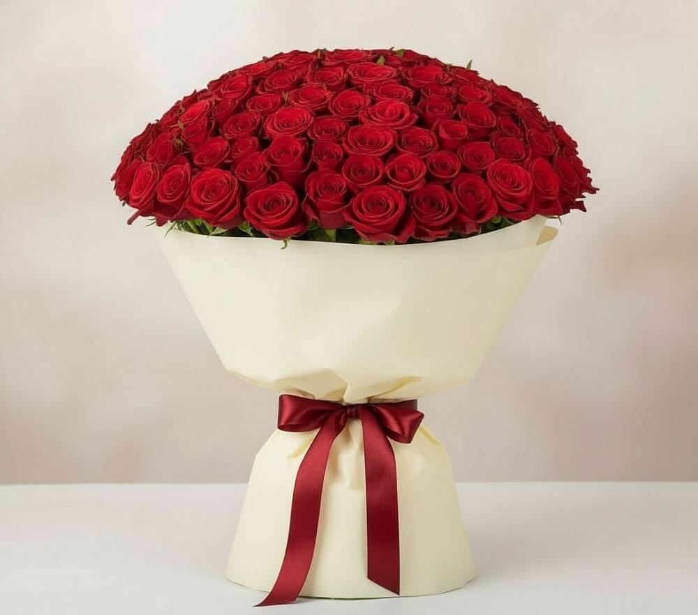 101 Красная роза Милано в Лесной Пушкинский район Букет 101 Красная роза Милано в Лесной Пушкинский район