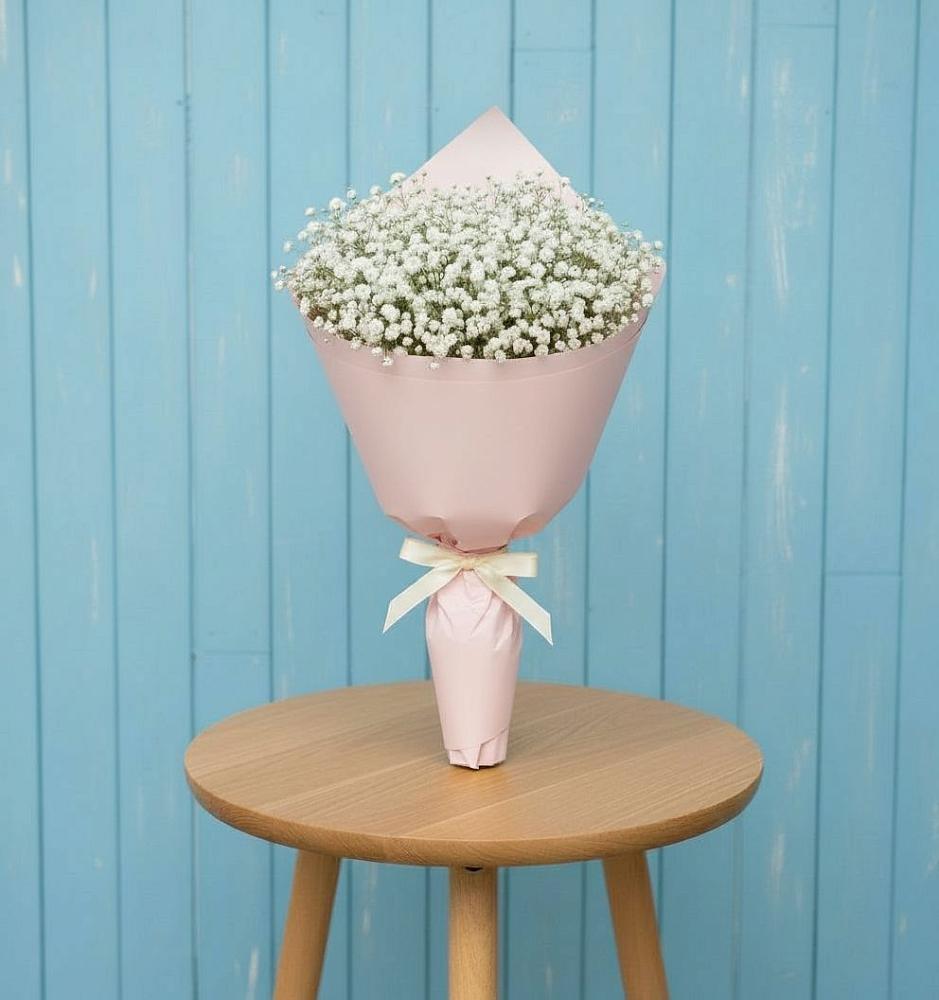 Букет Воздушное настроение в Лесной Пушкинский район Букет цветов из: Гипсофила в Лесной Пушкинский район