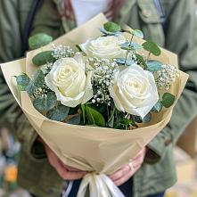 Букет цветов из:  Розы #REPLACE_PRED# Лесной Пушкинский район