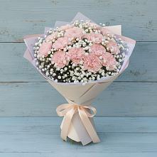 Букет Нежность рассвета в Лесной Пушкинский район Букет цветов из:  Гвоздики в Лесной Пушкинский район
