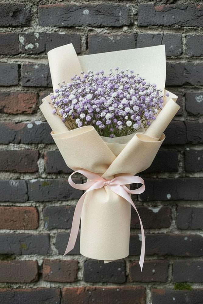 Букет цветов из: Гипсофила в Лесной Пушкинский район