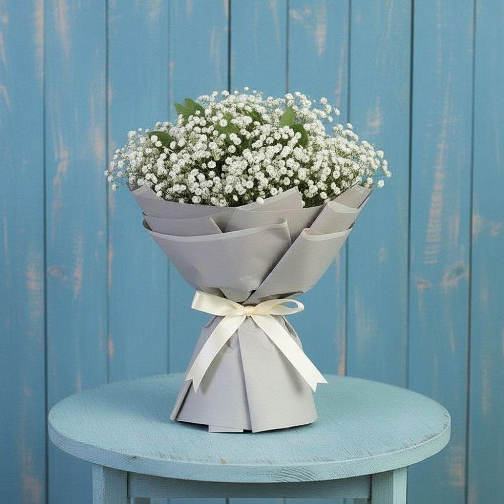 Букет цветов из: Гипсофила в Лесной Пушкинский район