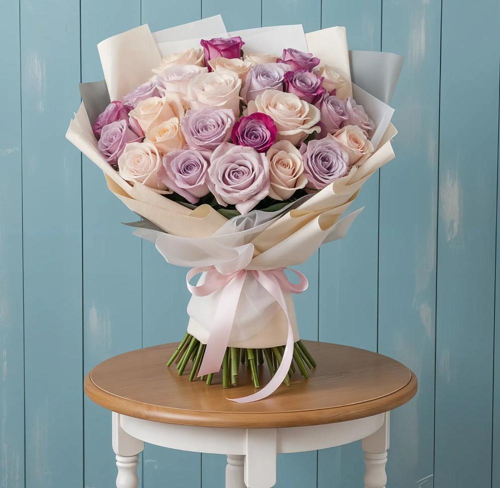 Букет цветов из: Розы в Лесной Пушкинский район