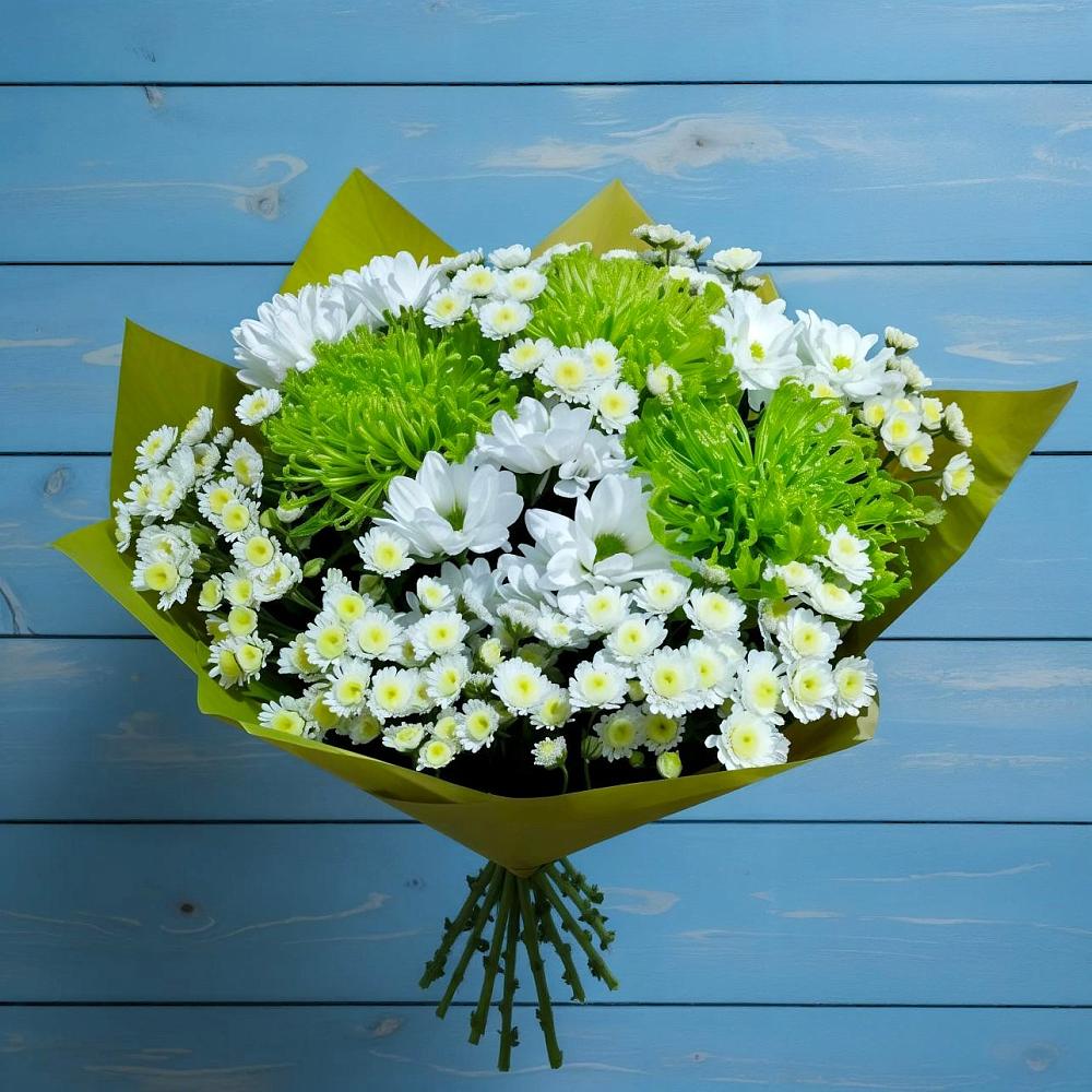 Букет цветов из: Хризантемы в Лесной Пушкинский район