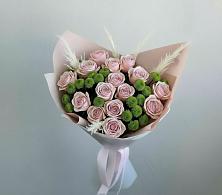 Букет доброе утро в Лесной Пушкинский район Букет цветов из:  Розы и Хризантемы в Лесной Пушкинский район