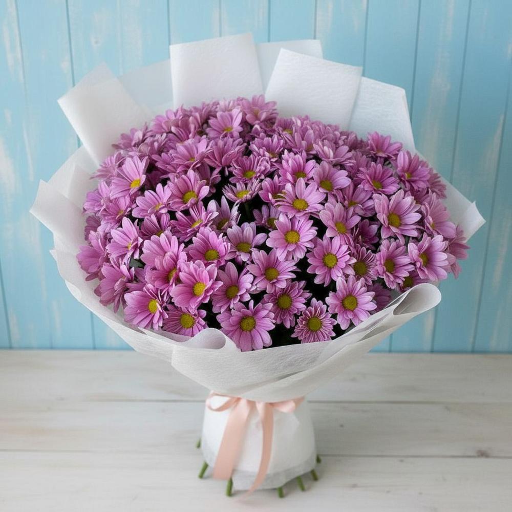 Букет цветов из: Хризантемы в Лесной Пушкинский район