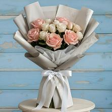 Букет Нежное облако в Лесной Пушкинский район Букет цветов из:  Розы в Лесной Пушкинский район