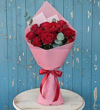 Букет красный бархат в Лесной Пушкинский район Букет цветов из:  Розы в Лесной Пушкинский район