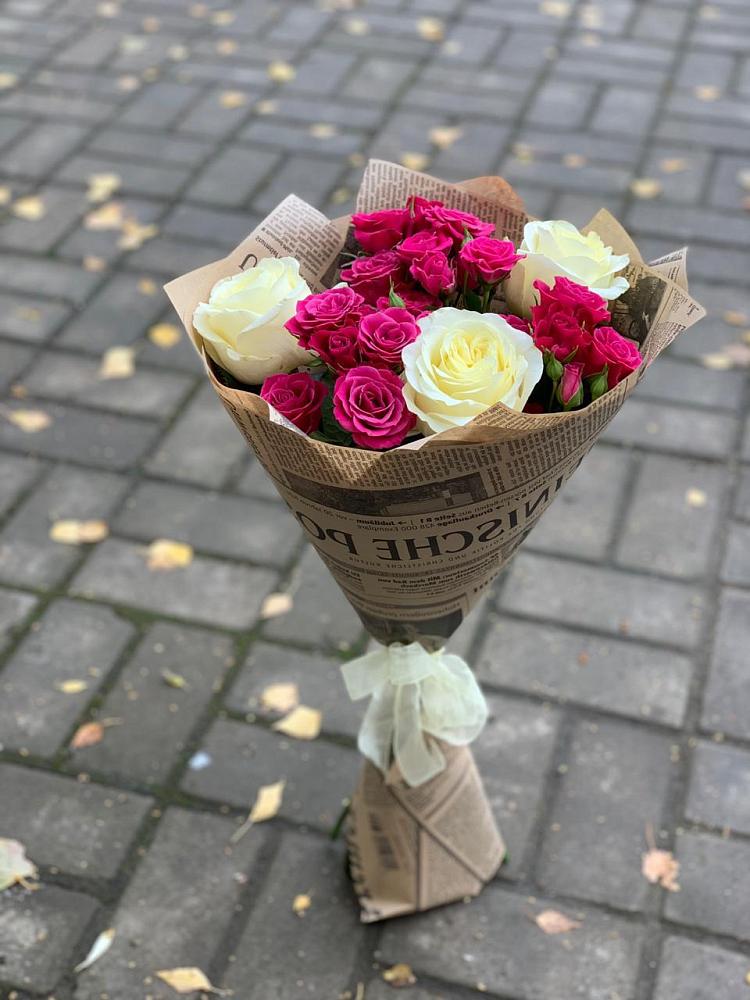 Букет Удивительный из роз в Лесной Пушкинский район Букет цветов из: Розы в Лесной Пушкинский район