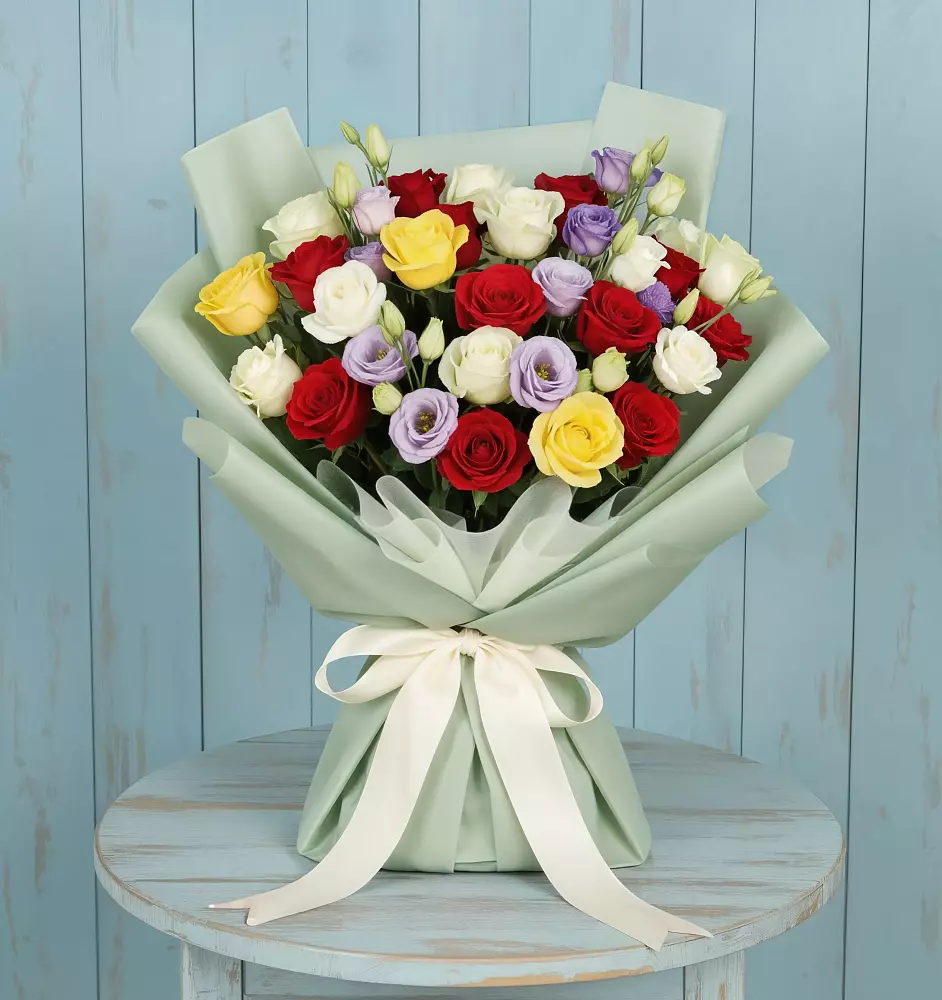 Букет цветов из: Розы в Лесной Пушкинский район