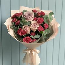 Букет цветов из:  Гвоздики и Розы #REPLACE_PRED# Лесной Пушкинский район