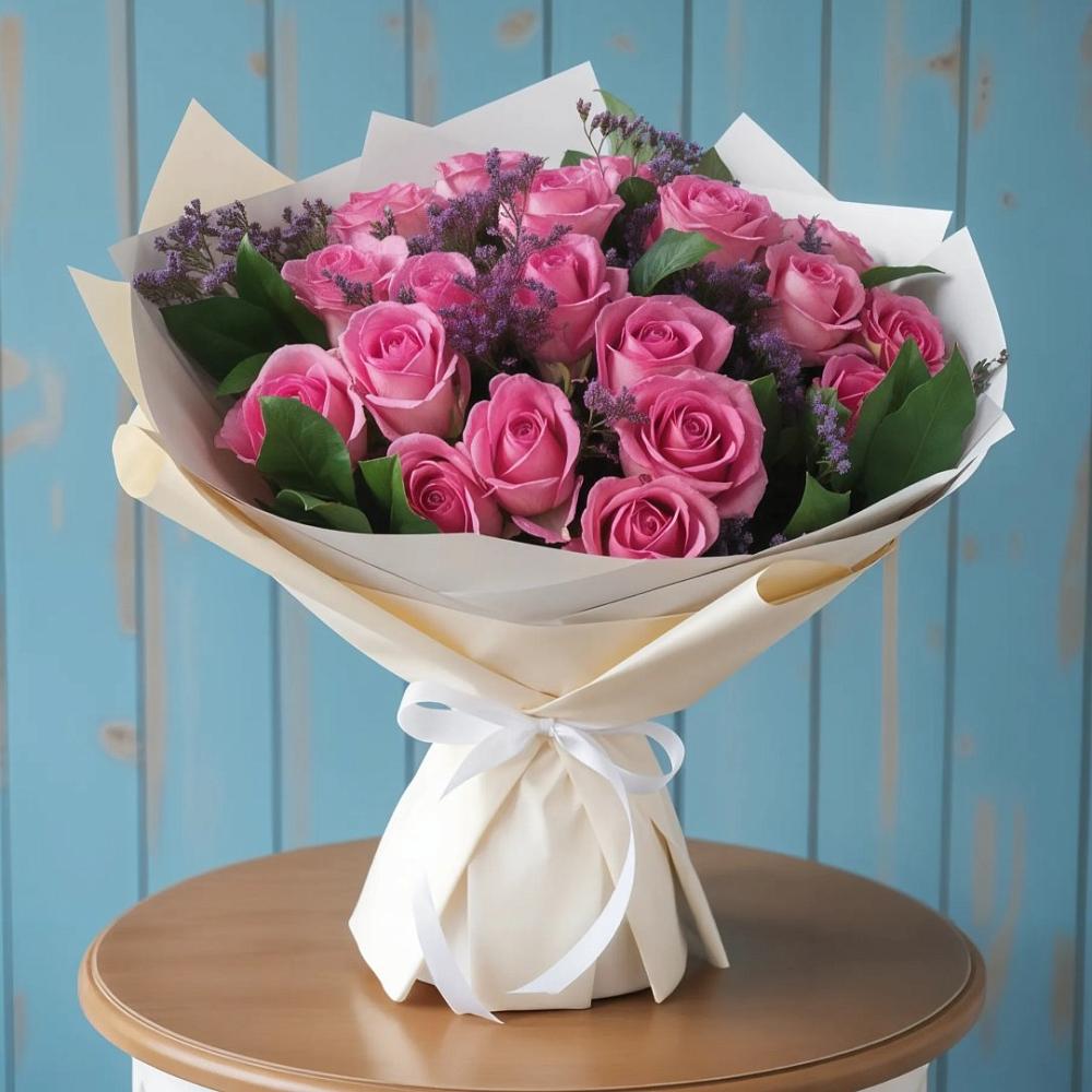 Букет цветов из: Розы в Лесной Пушкинский район