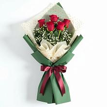 Букет рубиновое очарование в Лесной Пушкинский район Букет цветов из:  Розы в Лесной Пушкинский район