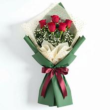 Букет рубиновое очарование в Лесной Пушкинский район Букет цветов из:  Розы в Лесной Пушкинский район