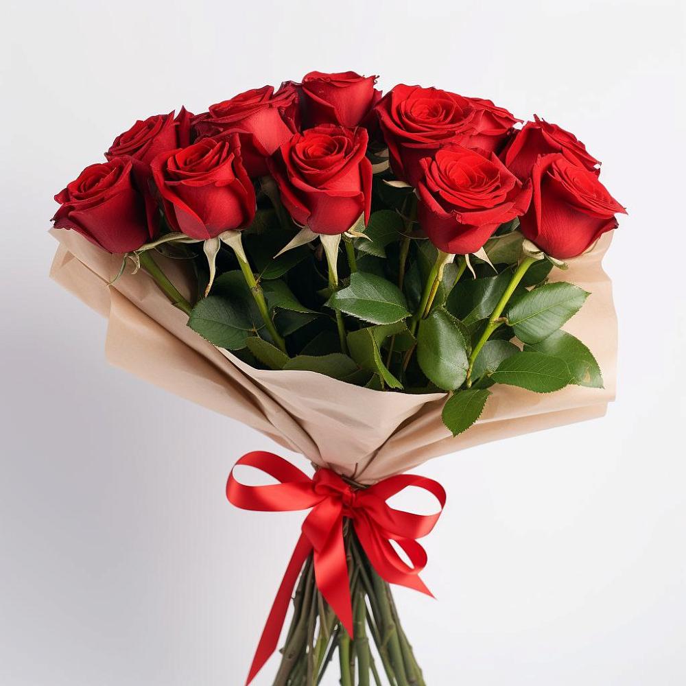 Букет 11 Красных роз Эдлесс Лав в Лесной Пушкинский район