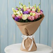 Букет Цветная эустома в Лесной Пушкинский район Букет цветов из:  Лизиантусы в Лесной Пушкинский район