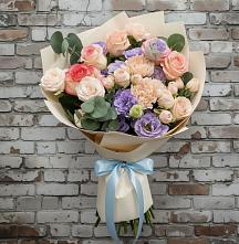 Букет Феерия #REPLACE_PRED# Лесной Пушкинский район Букет цветов из:  Розы, Лизиантусы и Гвоздики #REPLACE_PRED# Лесной Пушкинский район